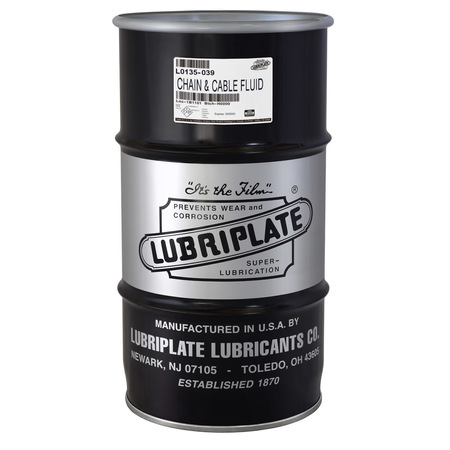 LUBRIPLATE Chain & Cable Fl., ¼ Drum, Multi-Purpose Penetrating Lubricating, Cleansing Fluid - Aerosol L0135-039